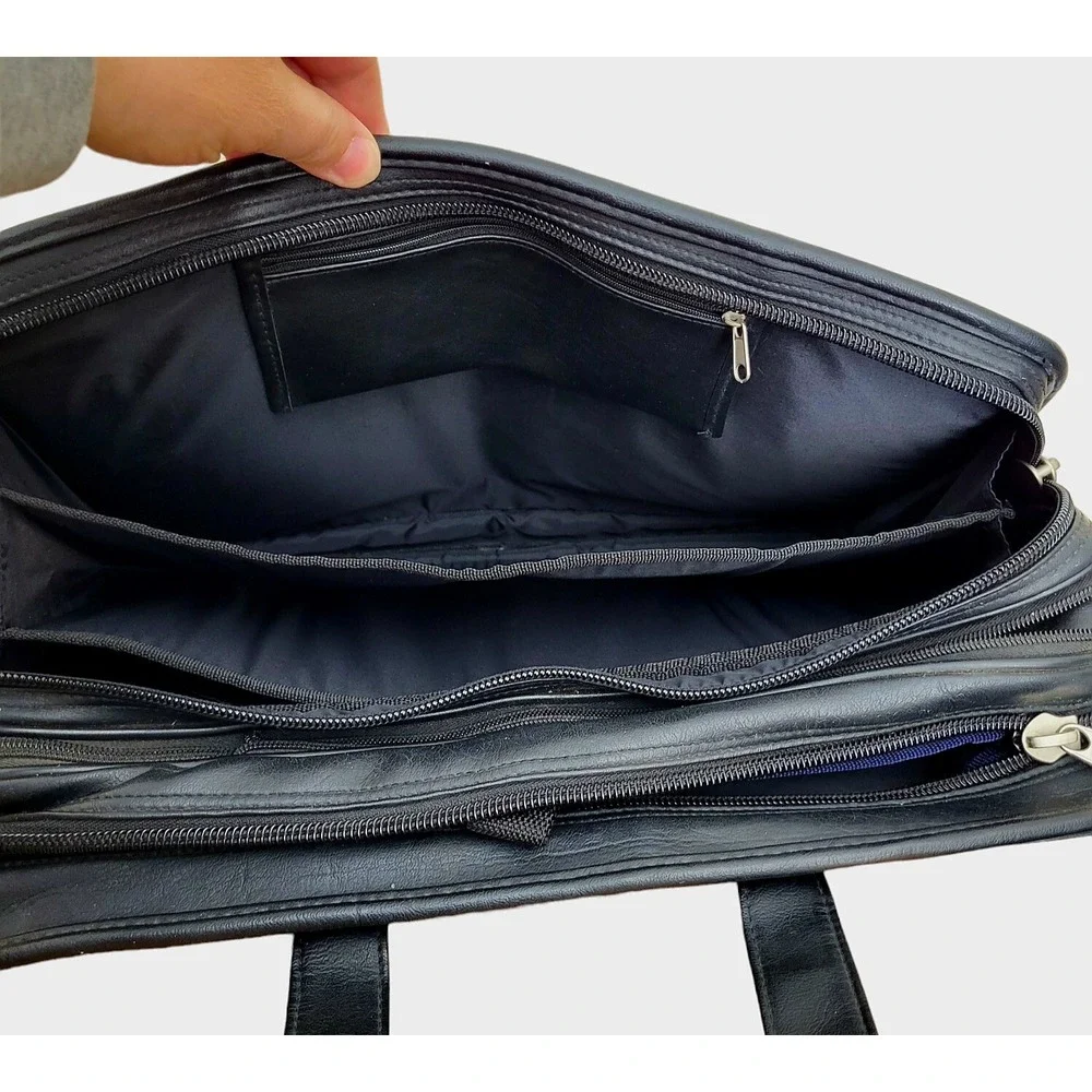 Vintage L.A. Brief Expandable Messenger Bag Laptop Padded Organizer 16